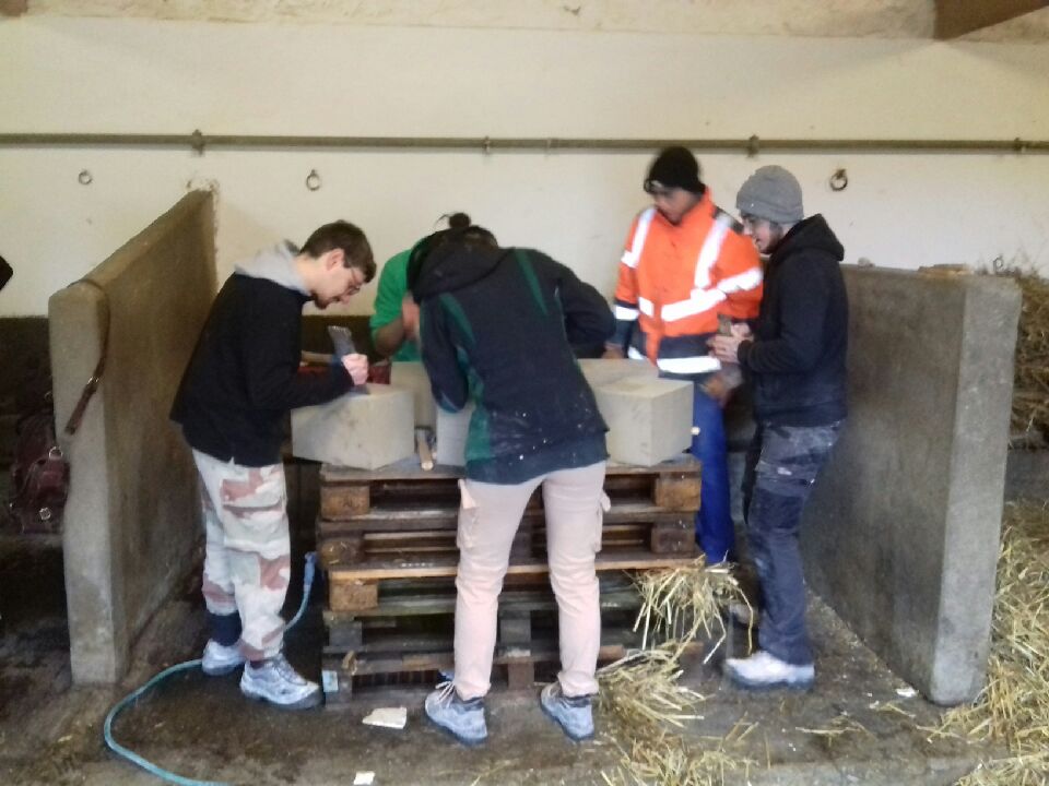 La section pierre à l'Abbaye de Boulaur La section pierre à l'Abbaye de Boulaur